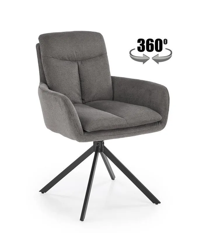 Стул кухонный Halmar K536 (серый/черный)