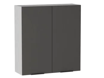 Шкаф 960 2-х дверный ШГ-90, Ватель (900*316*960) Экокожа Серый, 24564