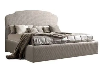 Кровать Римини 1,8 м, с подъемным механизмом (светло-серый), РМКР180-2[3], стеганые царги