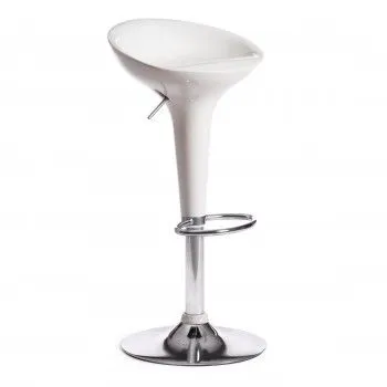 Стул барный NAIL (mod. KY801) белый/хром