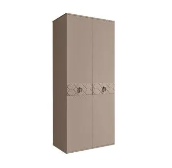 Шкаф 2-х дверный Bogemia Farfalle (Мокка/Хром) БМШ2/2(Fa)