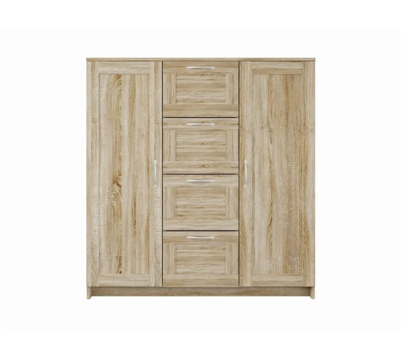 БРИМНЭС / СИРИУС тумба ИКЕА / IKEA 2 двери и 4 ящика 117х123 сонома | изображение 1