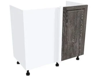 Стол под мойку угловой СМУ-100 п, Грей (900*470*820) Шале Серебро, 21451