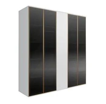 Шкаф 5-ти дв. Bogemia Air (Белый/Золото) БМШ2/5(4)