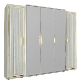 Шкаф Замира 5-дверный оливковый