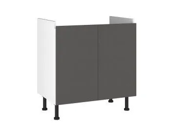 Стол под мойку СМ-80, Виста (800*520*870) Экокожа Серый, 26611