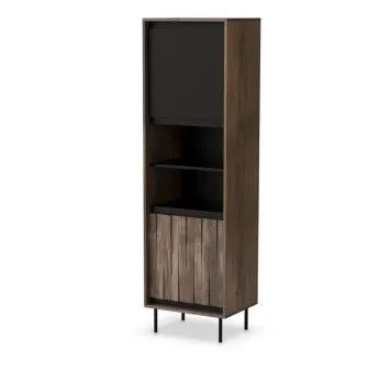 Витрина Halmar SWING W-1 (орех/черный)