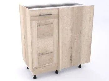 Стол угловой 960 СУ-100 левый , Дублин (900*470*1060) Дуб галифакс белый, 21627