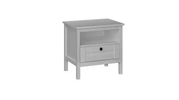 Тумба прикроватная, Фрея (540*399*530) Белый, 12509