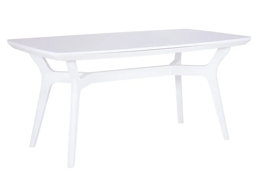 Стол Фиджи 1600(2100)х900, цвет белая эмаль