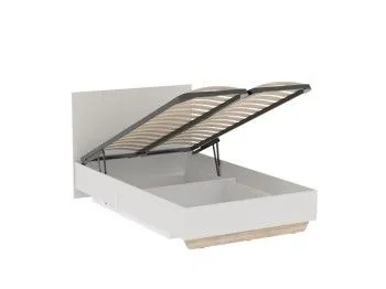 Кровать 1200 с подъемным механизмом, Аврора (1266*2063*1004) Дуб Мария/Кашемир