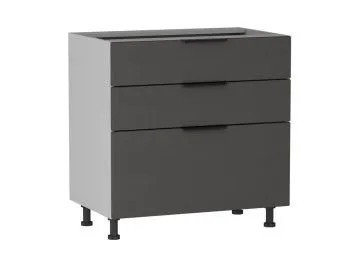 Стол с ящиками СЯ-80 (176/356), Ватель (800*523*820) Экокожа Серый, 23320