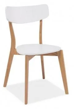 Стул кухонный Signal MOSSO (белый/дуб)