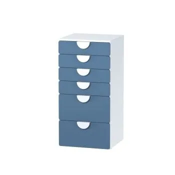 ПИКСИ комод 6 ящиков 60x57x123, озорной василек