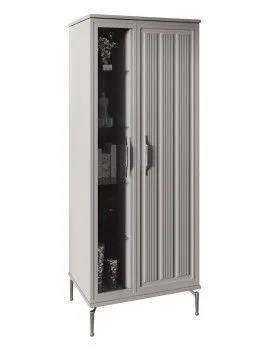 Витрина Замира 2-ств высокая серый