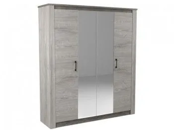 Шкаф 4-х дверный 2194, Денвер (1920*538*2194) Риббек серый, 11712