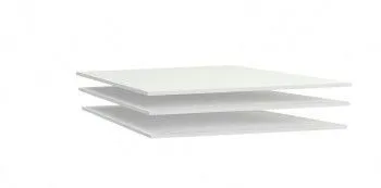 Дополнительные полки М-1(доп) в шкаф 2-х дверный, Мале (865*495*16) Белый, 31208