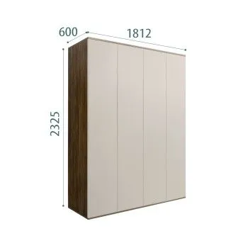 Шкаф 4-х дверный Bogemia Woodline Air (Шелк) БМШ2/4(0)