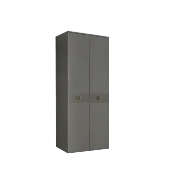 Шкаф 2-х дверный Римини СОЛО (Серый/Золото) РМШ2/2(s)