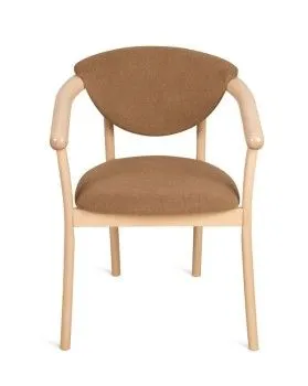 Кресло венское Виенна (беленый дуб/коричневый М08)