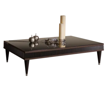 Журнальный столик узкий Римини СОЛО (Орех империя/Серебро) РМСТ-3(s)