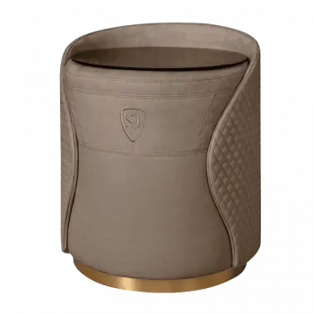 Пуф-тумба Пепельно-коричневый (новабук) золото Sweet dreams PS-101