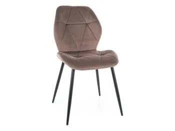 Стул кухонный Signal RICK Velvet Bluvel 38 (капучино/черный)