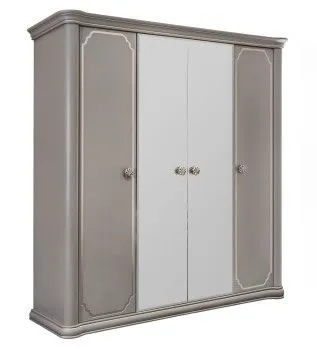Шкаф Лали 4-дверный серый камень