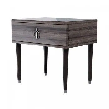 Тумба прикроватная Римини (Орех империя/Серебро) РМТП-1