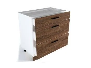 Стол с ящиками СЯ-80, Канзас (800*470*820) Шалле Мореный, 20910