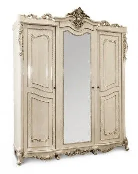 м. Марьина Роща - Шкаф Джоконда 3-дверный крем глянец