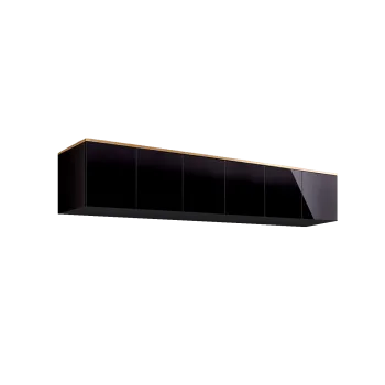 Антресоль для 6-х дверного шкафа Римини (Черный/золото) РМАН-1(6)