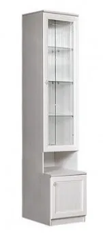 Пенал с 1 витражом (правый) Амели дуб АМП-2C