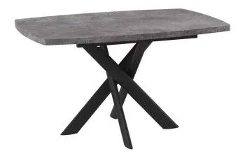 Стол Andres-130 (130/165 х 85 / дымчатая керамика / черный)