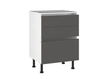 Стол с ящиками СЯ-60, Виста (600*523*870) Экокожа Серый, 26619