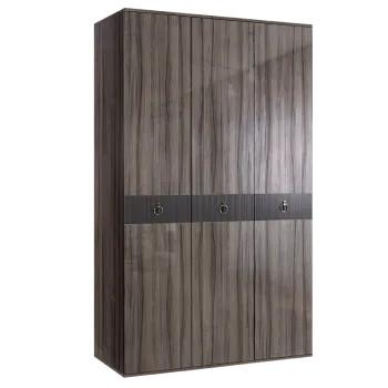 Шкаф 3-х дверный Римини СОЛО (Орех империя/Золото) РМШ2/3(s)