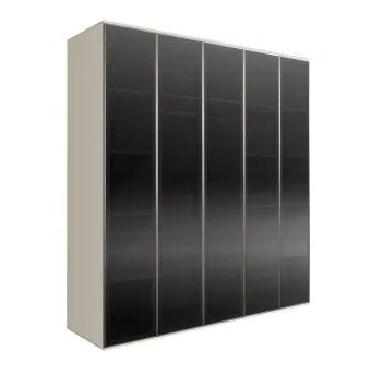 Шкаф 5-ти дв. Bogemia Air (Слоновая кость/Серебро) БМШ2/5(5)