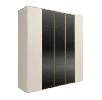 Шкаф 5-ти дв. Bogemia Air (Слоновая кость/Золото) БМШ2/5(3)