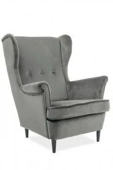 Кресло Signal LORD Velvet Bluvel 14 (серый)