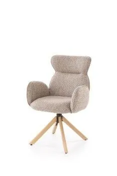 Стул кухонный Halmar K585 поворотный (темно-бежевый/дуб натуральный)