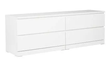 МАЛЬМ / VARMA Комод ИКЕА / IKEA 4D, 160x54x40, пигмент, белый