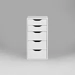 ИНГАР комод ИКЕА / IKEA белый с пятью выдвижными ящиками | изображение 2