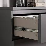 Комод Варма, 3 ящика, 80х78х40 см, эмаль серая | изображение 5