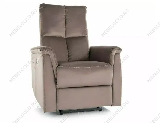 Кресло Signal NEPTUN Velvet Bluvel 38 раскладное (капучино) | изображение 5