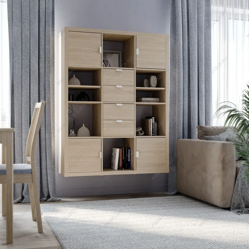 Полка для стеллажа ФОРА, 33х37 см, дуб беленый | изображение 1