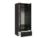 БРИМНЭС / СИРИУС Шкаф двухдверный ИКЕА / IKEA с одним выдвижным ящикам и двумя зеркалами, Дуб Венге | изображение 2