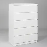 МАЛЬТА комод ИКЕА / IKEA 5 ящиков 80х121 белый | изображение 1