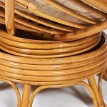 Кресло-качалка Papasan с подушкой Светлый мед, ткань, коричневый | изображение 4