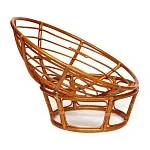 Кресло Papasan с подушкой Коньяк, ткань | изображение 1