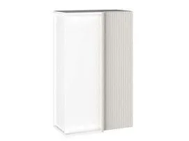 Шкаф 960 ШВП-60 правый, Виста (600*350*960) Экокожа Белый, 26319